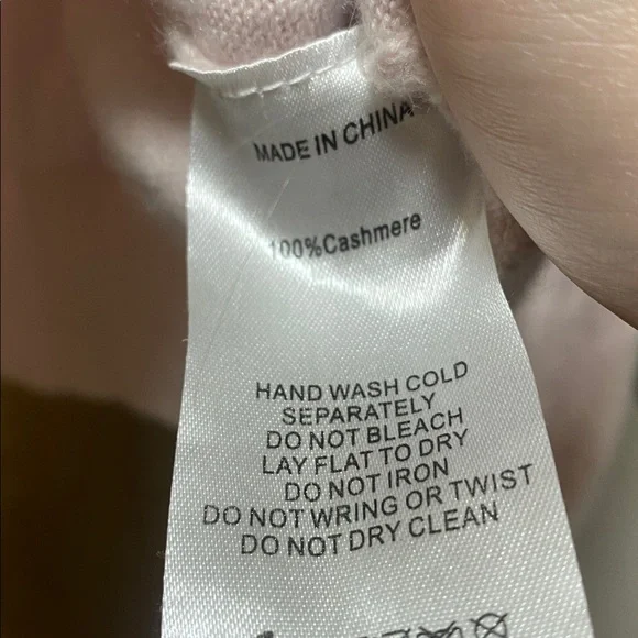 Quince Mongolian cashmere Light Pink Crewneck Sweater XL - Picture 6 of 6